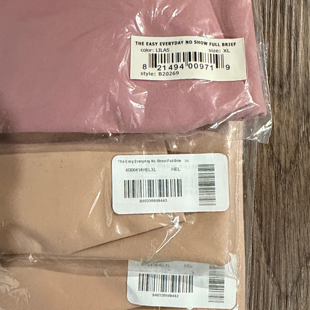 NWT 3 pair Bare Necessities The Easy Everyday No Show Full Brief - NWT - Picture 3 of 7